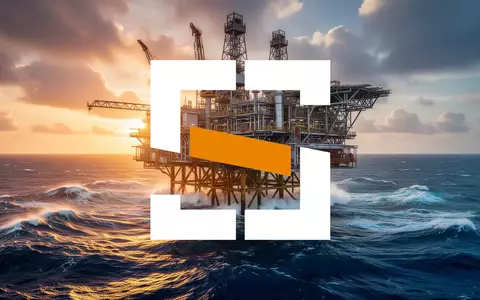 Eine weitläufige Offshore-Ölplattform auf stürmischer See bei Sonnenaufgang, die den Energiesektor symbolisiert. - Foto: über boerse-global.de