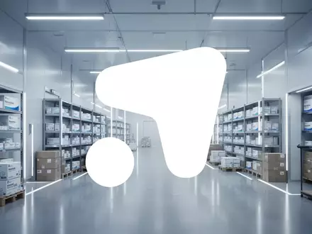 Modernes, minimalistisches Logistikzentrum der Pharmabranche in professioneller, atmosphärischer Beleuchtung. - Foto: über boerse-global.de