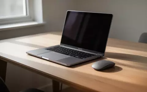 Ein moderner, aufgeräumter Schreibtisch mit einem Laptop in einer hellen Büroumgebung. - Foto: über boerse-global.de