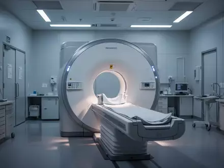 Ein modernes, steriles Labor für Neurowissenschaften mit einem fMRT-Gerät in einer ruhigen, professionellen Umgebung. - Foto: über boerse-global.de