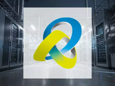 Abstrakte Darstellung einer modernen industriellen Infrastruktur und digitaler Vernetzung in kühlen Blautönen. - Foto: über boerse-global.de