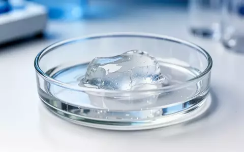 Nahaufnahme einer medizinischen Hydrogel-Struktur in einer Laborschale zur Erforschung von Diabetes-Therapien. - Foto: über boerse-global.de