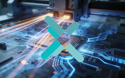 Abstrakte Darstellung moderner Halbleiterfertigung und Mikrochip-Technologie in einem professionellen Finanzkontext. - Foto: über boerse-global.de