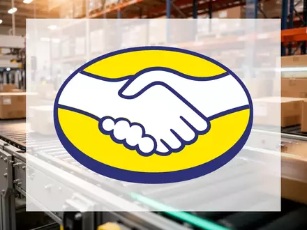 Abstrakte Darstellung von digitalem Handel und Logistik mit modernen Versandprozessen in einem Lagerhaus. - Foto: über boerse-global.de