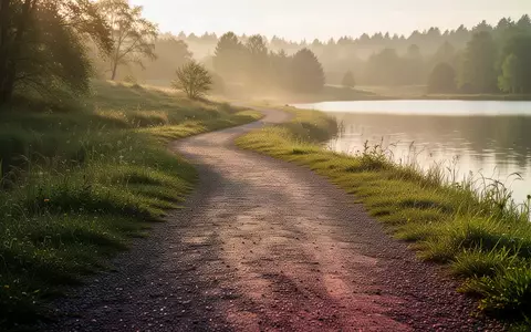 Ein malerischer Laufweg entlang eines Sees bei Sonnenaufgang. - Foto: über boerse-global.de