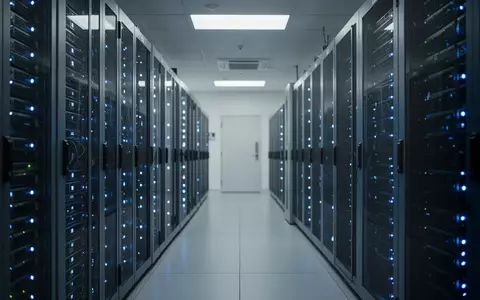 Moderne Serverräume in einem südkoreanischen Rechenzentrum mit leuchtenden LED-Anzeigen an den Hardware-Racks. - Foto: über boerse-global.de