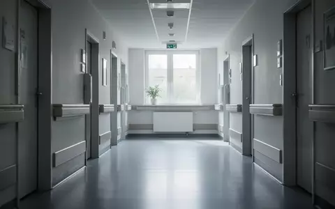 Ein leerer, modern gestalteter Krankenhausflur mit einfallendem Tageslicht, der die Atmosphäre einer medizinischen Einrichtung vermittelt. - Foto: über boerse-global.de