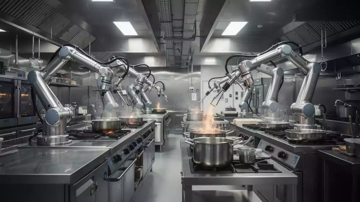 KI-Roboter erobern Großküchen und Fast-Food-Service
