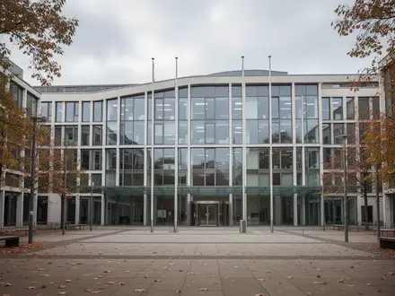 Modernes Regierungsgebäude in Berlin bei bewölktem Tageslicht. - Foto: über boerse-global.de