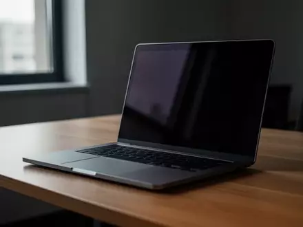 Ein geschlossener moderner Laptop auf einem Schreibtisch in einem Büro mit natürlichem Lichteinfall. - Foto: über boerse-global.de
