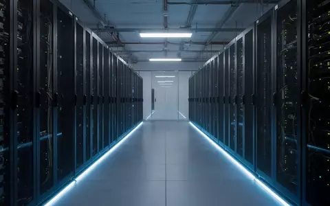 Ein moderner Serverraum mit dunklen Serverschränken und blauer Beleuchtung als Symbol für Cybersicherheit. - Foto: über boerse-global.de