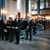 Die Beisetzung von König Harald V. - hier ein Gedenkgottesdienst - findet am 9. September statt. - Foto: Cornelius Poppe/NTB/dpa