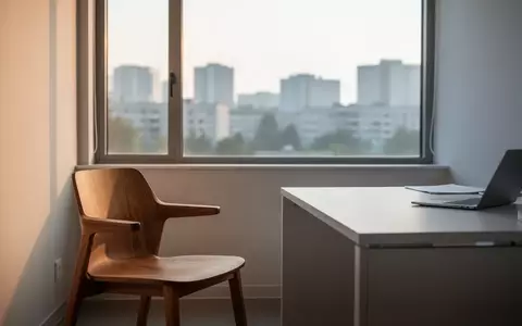 Ein leerer Behandlungsraum in einer Praxis mit sanftem Tageslicht, das auf einen Stuhl und einen Schreibtisch fällt. - Foto: über boerse-global.de