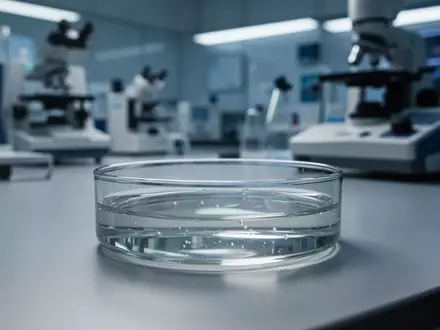 Ein steriles Labor-Setting mit einer Petrischale auf einem Arbeitstisch, das den wissenschaftlichen Fokus auf Immunologie und Zellforschung symbolisiert. - Foto: über boerse-global.de
