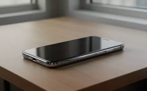 Ein modernes Smartphone liegt auf einem minimalistischen Schreibtisch, der Bildschirm ist dunkel und spiegelt das Umgebungslicht wider. - Foto: über boerse-global.de
