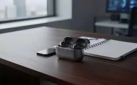 Modernes Ladecase für KI-gestützte Earbuds auf einem Schreibtisch in einem professionellen Büroambiente. - Foto: über boerse-global.de