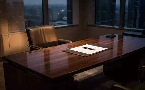 Ein leerer, aufgeräumter Schreibtisch in einem modernen Büro bei Dämmerung, der eine ruhige und professionelle Atmosphäre ausstrahlt. - Foto: über boerse-global.de