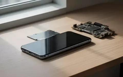Ein Smartphone liegt auf einem Holztisch neben elektronischen Bauteilen, beleuchtet durch weiches Tageslicht. - Foto: über boerse-global.de