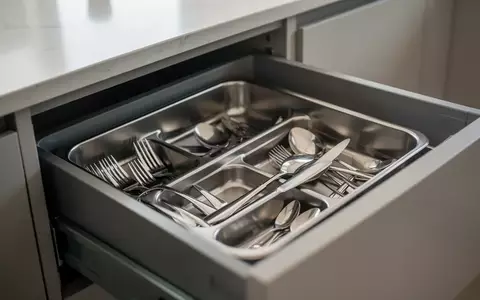 Sauberes Besteck in einer ordentlich sortierten Schublade in einer modernen Küche. - Foto: über boerse-global.de