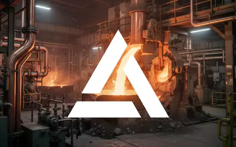 Industrielle Industrieanlage mit glühendem Metall in einer professionellen, atmosphärischen Aufnahme - Foto: über boerse-global.de