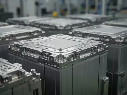 Lithium-Ionen-Batteriezellen in einer modernen Produktionsanlage. - Foto: über boerse-global.de