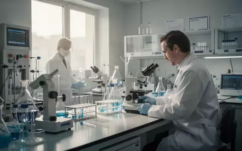 Wissenschaftler arbeitet in einem modernen Labor an pharmazeutischen Forschungsgeräten. - Foto: über boerse-global.de