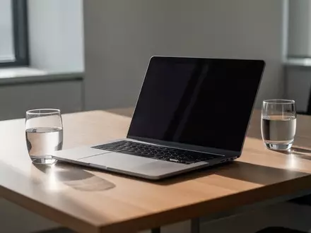 Moderner Büroarbeitsplatz mit Laptop und natürlichem Lichteinfall, symbolisch für die Digitalisierung der Rechnungsstellung. - Foto: über boerse-global.de