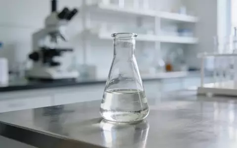 Ein modernes, steriles pharmazeutisches Labor mit einem gläsernen Becher auf einer Edelstahlarbeitsfläche. - Foto: über boerse-global.de