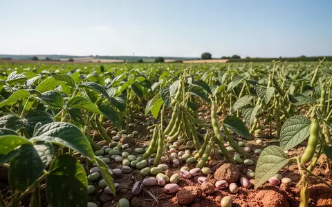 Ein weites Feld mit trockenheitstoleranten Proteinpflanzen unter einem strahlend blauen Himmel. - Foto: über boerse-global.de