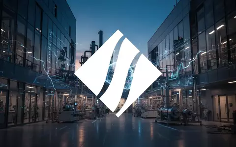 Abstrakte Darstellung einer modernen Industrieanlage mit atmosphärischer Beleuchtung. - Foto: über boerse-global.de