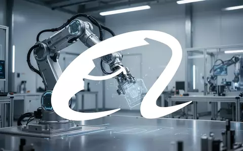 Ein hochmoderner Roboterarm in einer technologischen Industrieumgebung, der Innovation und künstliche Intelligenz symbolisiert. - Foto: über boerse-global.de