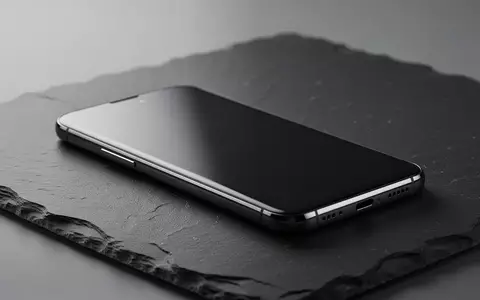 Ein minimalistisches, hochwertiges Smartphone-Gehäuse in dunklem Metall auf einer matten Schieferoberfläche. - Foto: über boerse-global.de