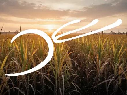 Weites Zuckerrohrfeld bei Sonnenuntergang als Symbol für die globale Zuckerknappheit und Agrarmärkte. - Foto: über boerse-global.de