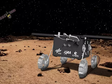 Der deutsch-französische Rover «Idefix» soll 2029 auf dem Marsmond Phobos landen. - Foto: -/DLR/dpa