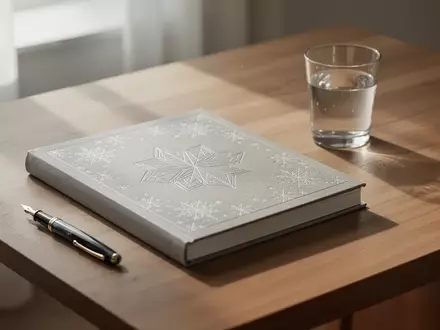 Ein minimalistisches Buch auf einem Holztisch bei natürlichem Tageslicht, symbolisch für anspruchsvolle Adventskalender. - Foto: über boerse-global.de