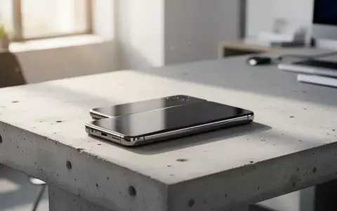 Ein modernes Smartphone liegt auf einem minimalistischen Schreibtisch in einem hellen Büro. - Foto: über boerse-global.de