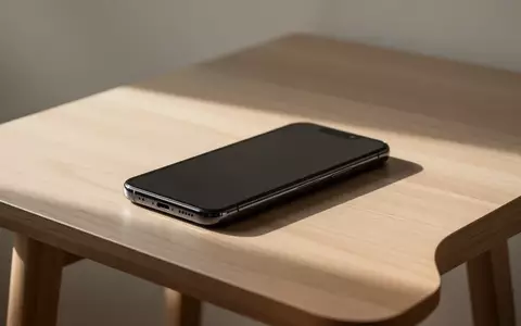 Ein modernes Smartphone liegt auf einem minimalistischen Holztisch bei natürlichem Licht. - Foto: über boerse-global.de