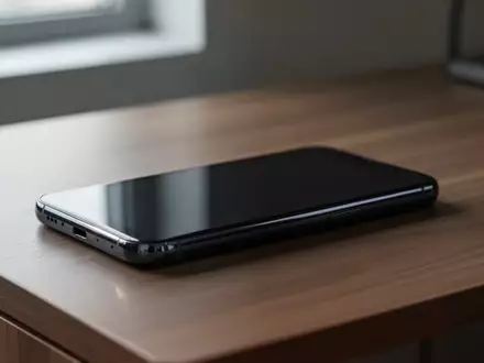 Ein modernes Smartphone auf einem minimalistischen Schreibtisch bei natürlichem Licht. - Foto: über boerse-global.de