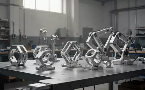 Modulare Robotik-Komponenten auf einer Werkbank in einer industriellen Umgebung. - Foto: über boerse-global.de