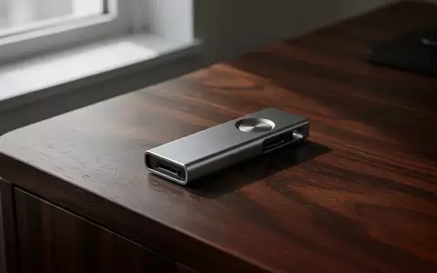 Eine Hardware-Wallet liegt auf einem dunklen Holztisch in gedimmtem Licht als Symbol für die digitale Nachlassplanung. - Foto: über boerse-global.de