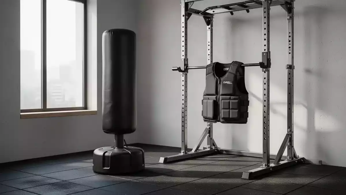 Heimtraining im Fokus: Boxsäcke, Gewichtswesten und Kraftgeräte