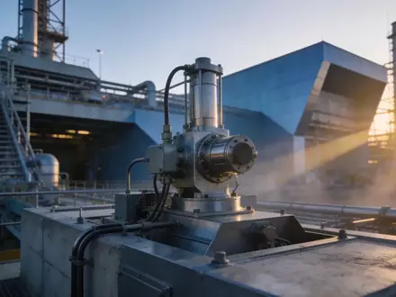 Moderne Uran-Minenanlage bei Sonnenaufgang mit professioneller Beleuchtung - Foto: über boerse-global.de