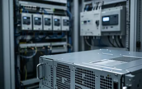 Ein technischer Serverraum mit industriellen Netzwerkkomponenten und Hardware-Gehäusen zur Cybersicherheit. - Foto: über boerse-global.de