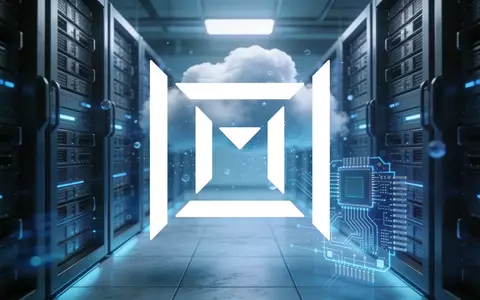 Moderne Serverinfrastruktur in einem Rechenzentrum mit blauer Beleuchtung als Symbol für Cloud-Computing und Technologie. - Foto: über boerse-global.de