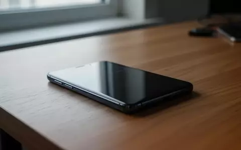 Ein dunkles Smartphone auf einem Holztisch bei natürlichem Licht. - Foto: über boerse-global.de