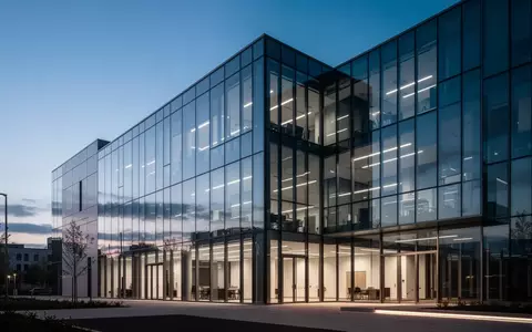 Moderne Glasfassade eines Bürogebäudes in der Abenddämmerung als Symbol für steuerliche Rahmenbedingungen. - Foto: über boerse-global.de