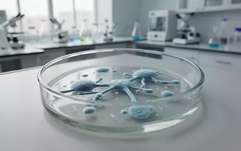 Eine wissenschaftliche Laborumgebung mit einer Petrischale und mikrobiellen Kulturen zur Erforschung der Darmphysiologie. - Foto: über boerse-global.de