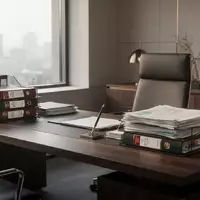 Ein moderner, aufgeräumter Büroschreibtisch mit Aktenordnern und Unterlagen in natürlichem Licht. - Foto: über boerse-global.de