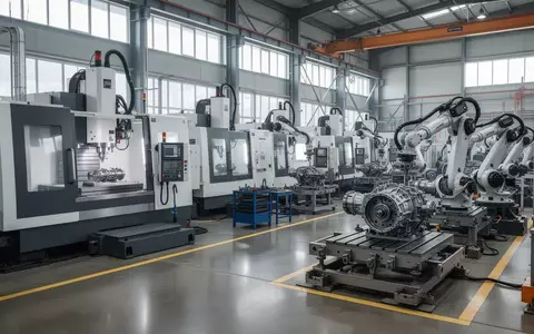 Moderne Fertigungshalle mit CNC-Maschinen zur Herstellung von Antriebskomponenten für schwere Kettenfahrzeuge. - Foto: über boerse-global.de