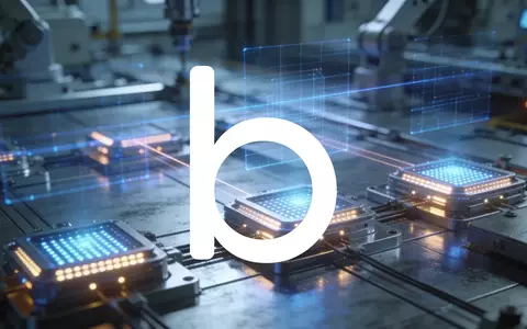 Abstrakte Darstellung von künstlicher Intelligenz und industrieller Automatisierung in einer modernen Fabrikumgebung. - Foto: über boerse-global.de
